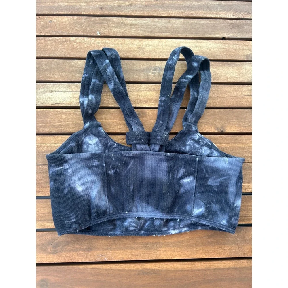 Free Movement Tie Dye Ribbed Sports Bra Crop‎ Top Women's Size S